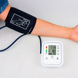 Automatic measurement Digital Lcd upper arm Blood Pressure Monitor Heart Beat Meter Tonometer machine for Health