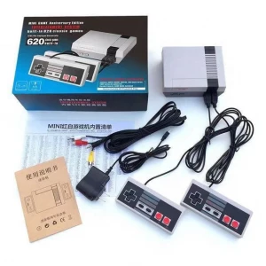 AV Retro Game Consoles  Built-in 620 Retro TV Keyboard Video Game with Double Controllers (NES620) for Playstation