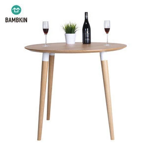 BAMBKIN bamboo dining room furniture kitchen dining table set best choice products 5-pieces round dining table set