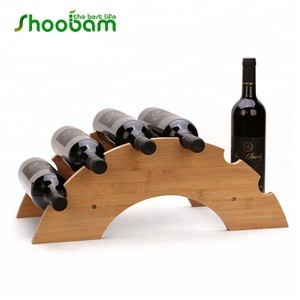 Bamboo Bridge Style DIY Wine Rack Red Wine Display Shelf Wine Holder