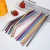 Import Bar Accessories custom metal stainless steel rose gold straws drinking rainbow high quality straws from China