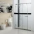 Import Bathroom Customized Clear Tempered Glass Sliding Shower  Bath Screens from China