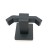 Import bathroom fitting black hand towel ring from China