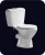 Import Bathroom Washdown Two Piece Toilets Bowl Pedestal Basin Ceramic Toilet Set from China