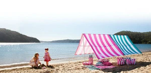 Beach Leisure Cottage Tent , Kids Pop Up Sun Shade Beach Tent