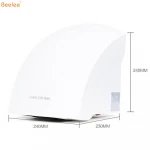 Beelee Toilets Bathroom Touchless Commercial Infrared Induction Low Noise Powerful Wind Automatic Plastic Hand Dryer
