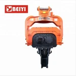 BEIYI V250 hydraulic pile driver excavator mounted hydraulic impact vibro pile hammer