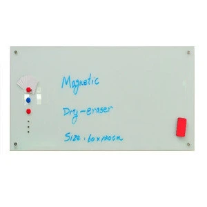 Best Selling Tempered Frameless Magnetic  White Board Markers Dry Erase Board