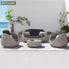 BFP One Stop Professional Collocation Patio Outdoor Furniture Rattan Sofa Curl Rattan Sofa Leisure Lounge Chair Garden Sets