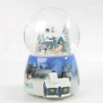 Birthday Souvenirs Rotates and Lights Snow Globe
