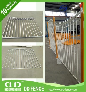 Black Decorative fences and gates /vertical aluminium slat fencing cast aluminum fence for School/Garden/Govenment
