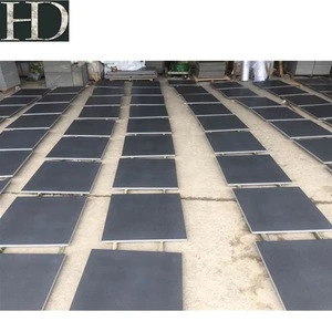 Black Granite Tiles Basalt Stone Hainan Black Flooring Tile