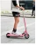 Import Black Pink Kids Lightweight Safety 2 Wheel  Generation Foldable Motorcycle Toy Child Electric Kick Scooter from China