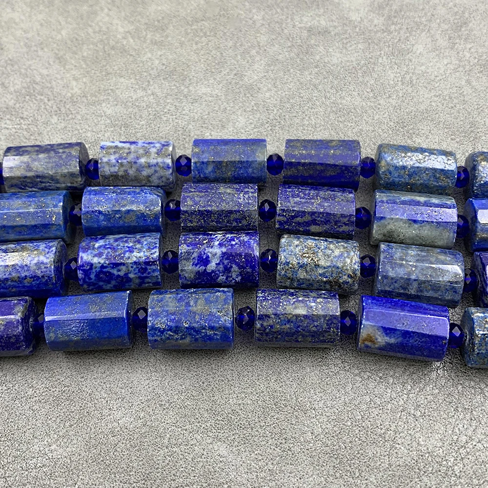 Blue stone Jade/Tourmaline Loose bead  Lapis lazuli  Mixed color decorative pattern Stone Loose bead Natural semi-precious stone