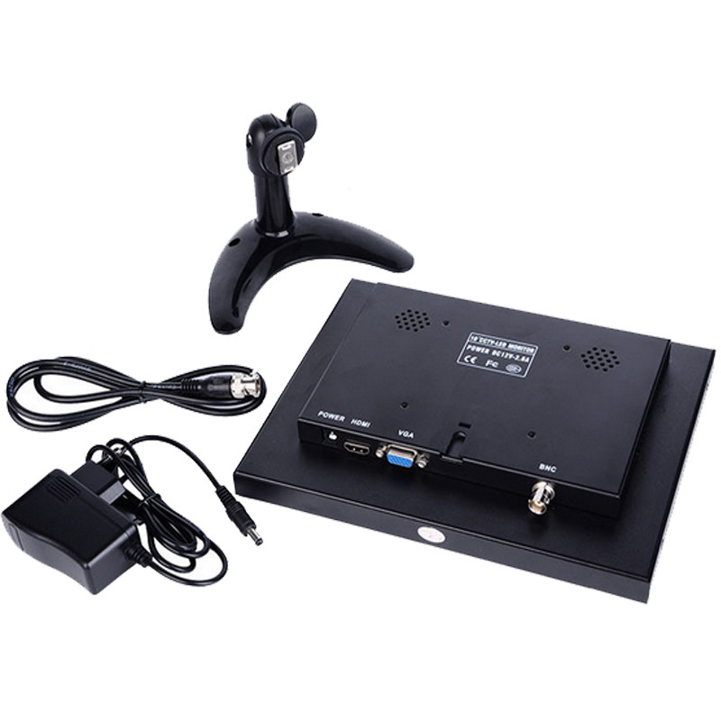 Buy Bnc Vga Av Input Desktop Tft Lcd Screen 10 Inch Industrial Cctv ...