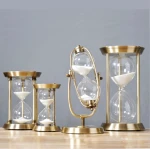 Brass Unique Wholesale Decorative Glass Big Souvenir Antique Souvenir Custom Hourglass Sand Timer