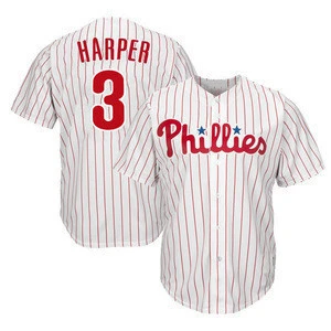 Bryce Harper 3 Jersey Embroidery Logos Baseball Jerseys