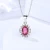Import BS032 fine jewelry set snowflake shape ruby earring necklace set for women wedding from China
