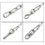Import BT-245S Wholesale 8mm Stainless Steel Zinc Plated Spring DIN5299 Form D Snap Hook With Screw Caeabiner from China