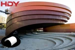 Building Material Single Curve Aluminum 3D Exterior Decorative Metal Wall Cladding Facade
