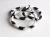 Import B&W Glass Beads Bracelet made of Czech and Japanese Glass Beads from Nepal