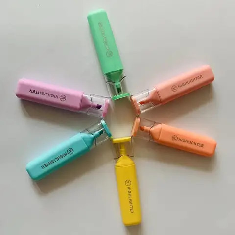 B&X 2024 New Type Clear View Highlighter Marker Pen For Art Graffiti 4 Count