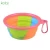 Import Camouflage silicone collapsible travel cereal ice cream ramen baby fish noodle fruit soup mixing pet salad slow feed dog bowl from China