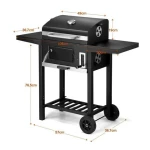 Camping Outdoor BBQ Charcoal Grill Garden Heavy Duty BBQ Trolley American Smoke grill