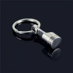 Car Modification Engine Piston Turbo Model Metal Keychain Key Ring Ring Creative Accessories Pendant Key Chain