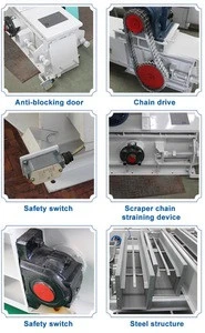 Carbon stainless galvanized U type self cleaning chain drag conveyor