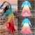 Import Casual Chiffon  Candy Color Gradient Black Women Summer Dresses Maxi Elegant Long Sleeve from China