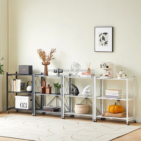 Buy Cheap Carbon Steel Kitchen Shelf Floor-type Multilayer Folding Rack ...