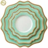 Cheap price gold rim dinnerware ceramic  dinner plate set