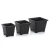 Import Cheap square black plastic plant flower nursery pot for 10*9.5cm from China