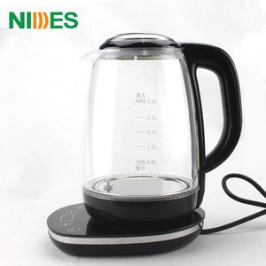 Cheaper 360 degree swivel base 1500w cordless glass electric kettle