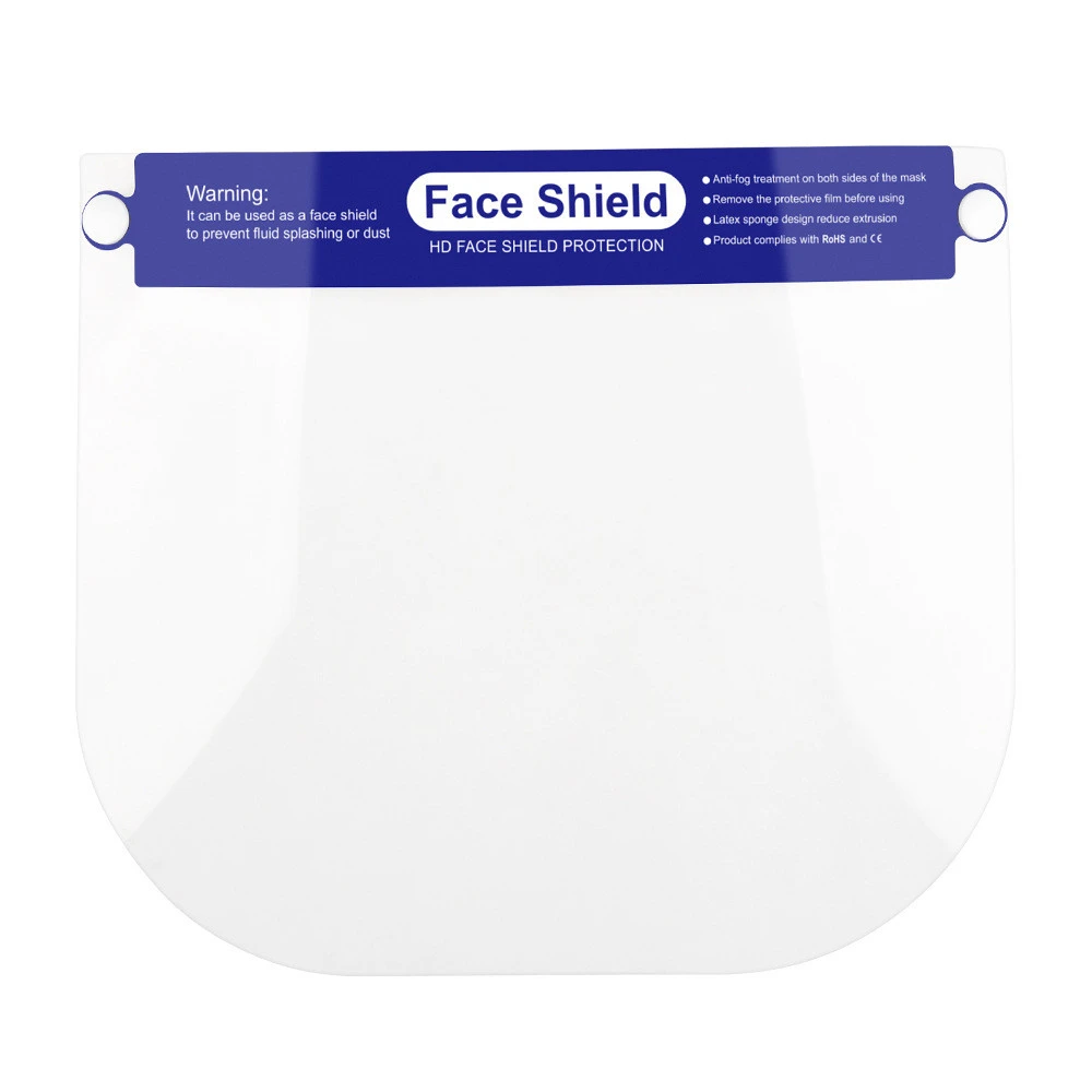 Child anti fog face shield transparent acrylic eye protective ppe clear faceshield kids face shields with sponge