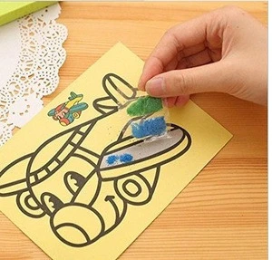 children sand painting DIY drawing toys  sand art kids coloring DIY crafts  educational toys for kids