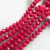 China Factory 6mm Faceted Crystal Glass Beads