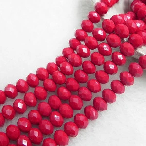 China Factory 6mm Faceted Crystal Glass Beads