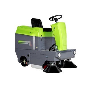 China industrial electric mechanical compact driving brush cleaning street road floor broom sweeper truck machine price