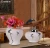 Import China jingdezhen white ceramic pot with lid flower vase handmade craft decoration for home livingroom from China