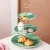 Import China Manufacturer High Quality Assurance Ceramic Dinner Plates And Dishes Green Ceramic Serving Dishes Sets use as cake stand from China