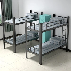 China Morgie easy assemble durable Adult double decker steel metal bed bedroom
