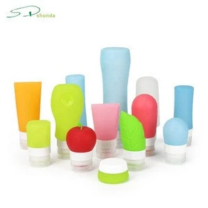 China Supplier Custom Mini Silicone Perfume Travel Containers Refillable Squeeze Lotion Cosmetic Shampoo Silicone Travel Bottle