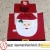 Import China supplier shop cheap santa design felt christmas toilet seat cover for bathroom set from China