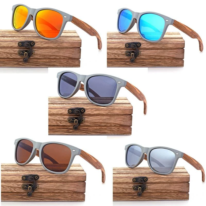 China wholesale 100% bamboo wooden sunglasses hot products gafas de sol de bambu personalizadas