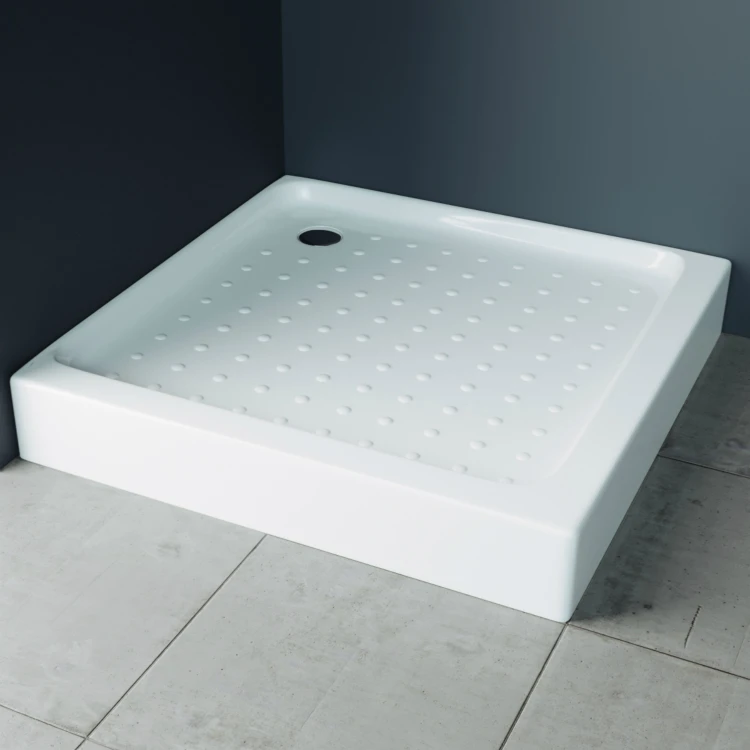 China Wholesale White ABS Anti-slip Customized Shower Tray