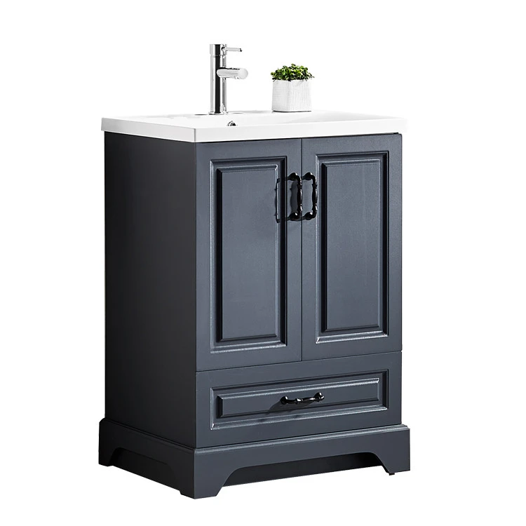 chinese manufacture modern design foshan 24 inches bathroom vanity with counter top