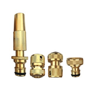 chinese supplier garden hose brass adjustable spray nozzle