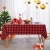 Import Christmas Black and Red Checkered Vinyl Rectangle Tablecloth 100% Waterproof Oil Spill Proof PVC Table Cloth Cover from China